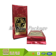 Wholesale Custom Glossy Logo Printing 500g Packaging High Quality Aluminum Foil Side Gusset Coffee Bag